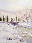 Famous Winter Paintings - The Bridge, Winter